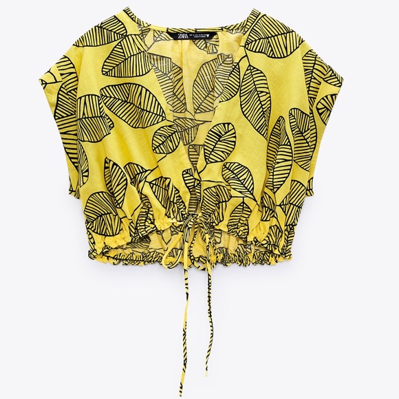 ZARA Linen Blend Top - Picture 5 of 8